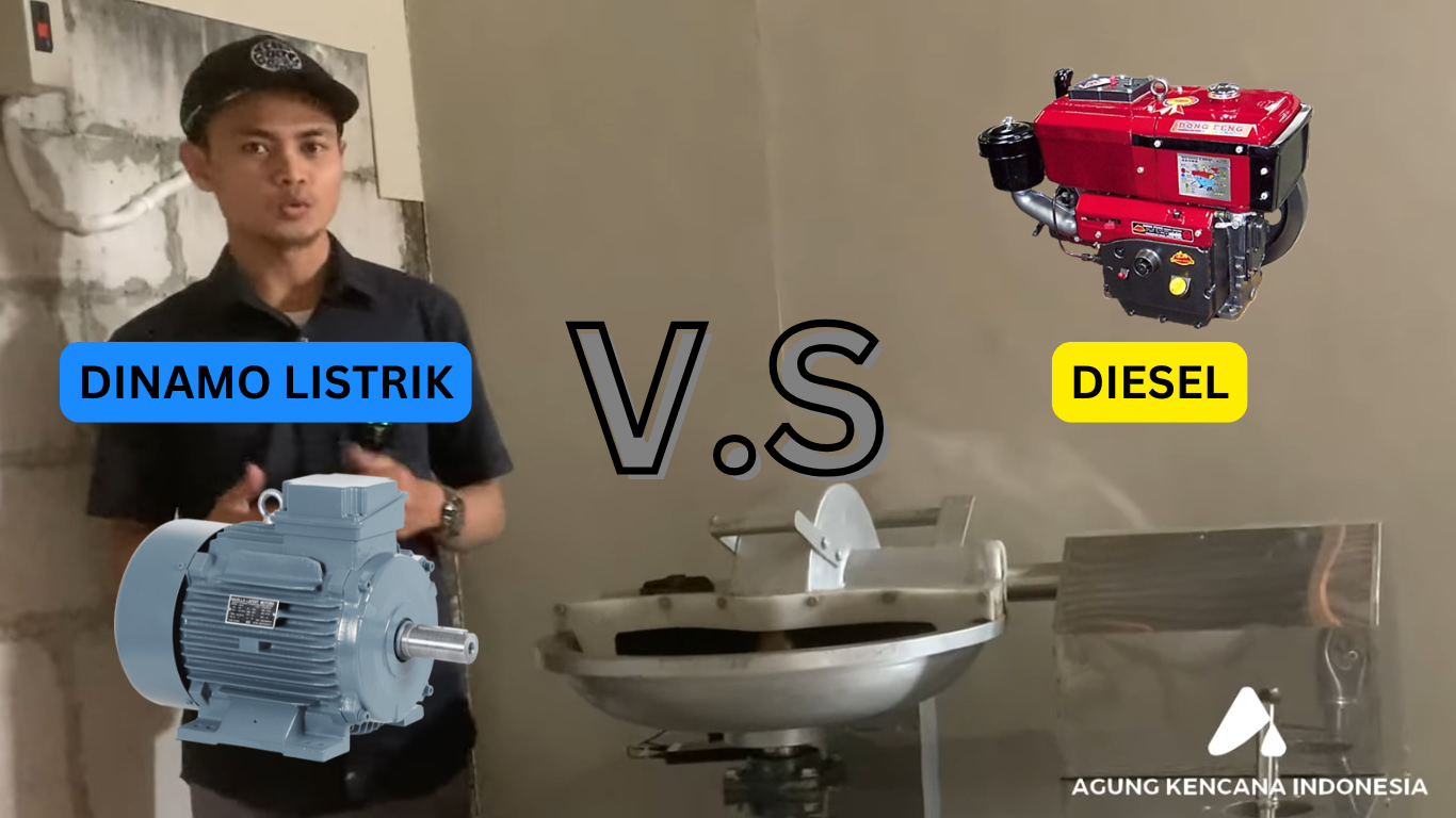 mesin giling bakso dinamo listrik vs diesel