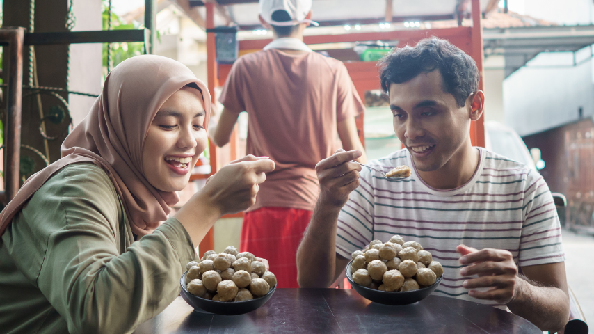 Mukbang Bakso Rp 15.000 per Mangkok